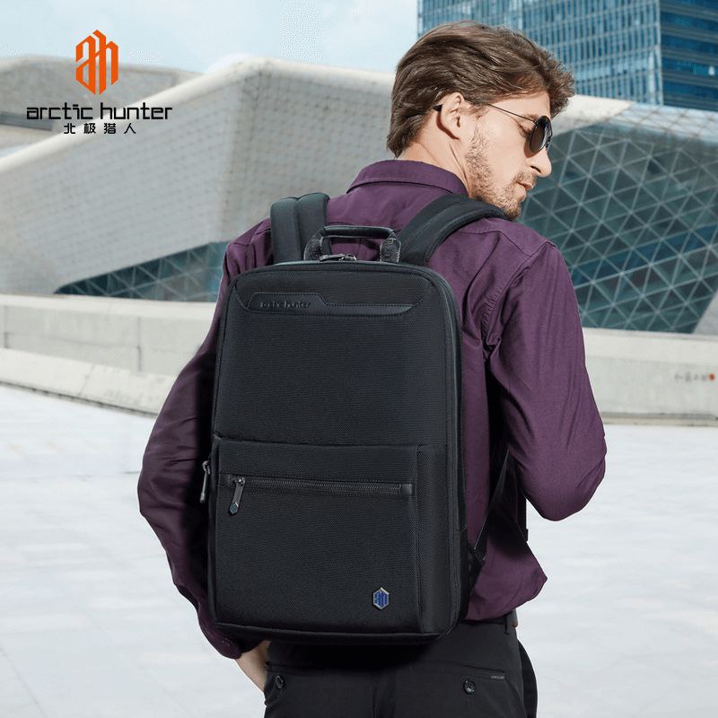 Sac à dos pour ordinateur portable Arctic Hunter Business pour hommes et femmes Sac à bandoulière extensible