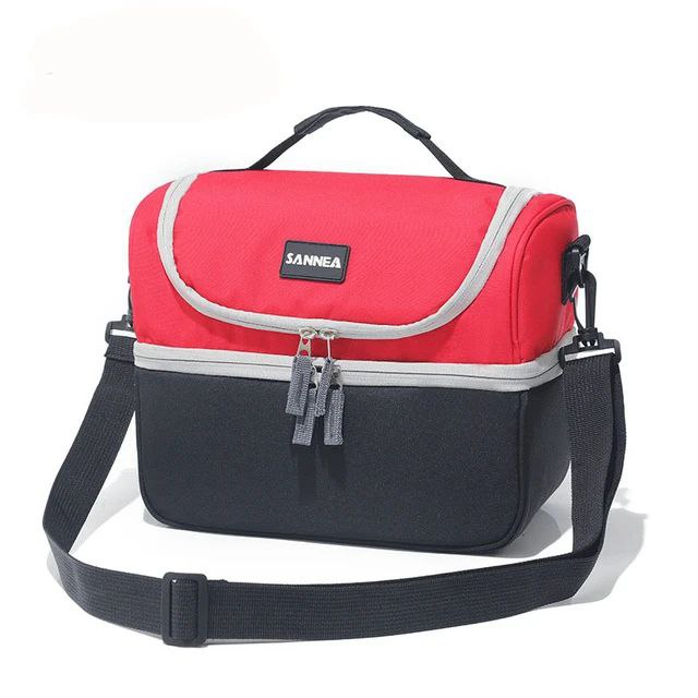 Sac Isotherme,Grand Sac à Lunch de Voyage 7L avec bandoulière réglable