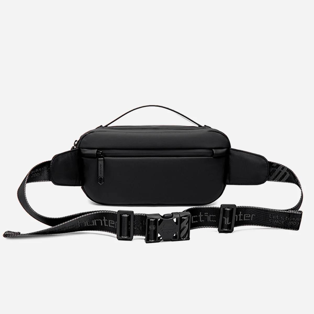 Arctic Hunter Sling Bag Homme Noir – Sac Bandoulière Crossbody Résistant à l’Eau pour Voyage & Quotidien