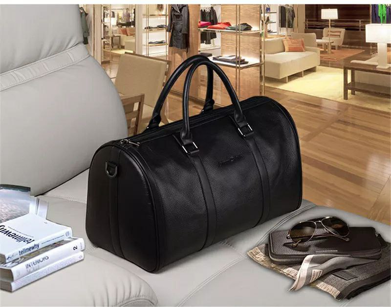 Sac de voyage mode pour hommes en cuir véritable Bagage & sac de voyage