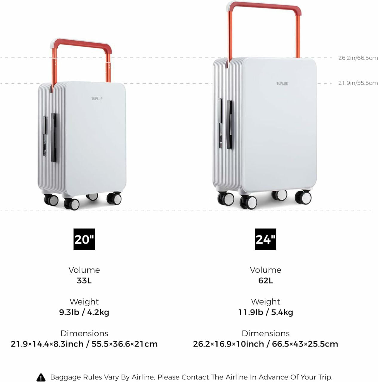 Valise de voyage à roulettes de luxe gamme cabine