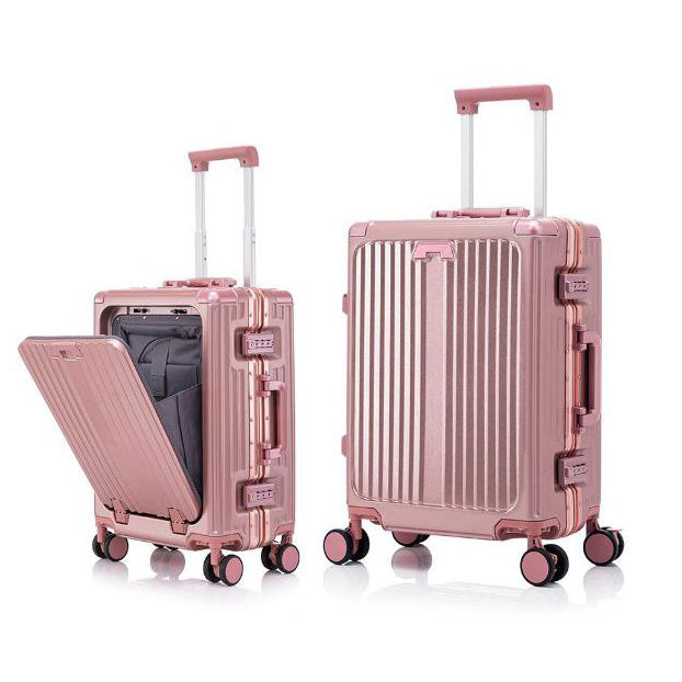 Valise Cabine Multifonction 3-en-1 – Port Gobelet, Compartiment PC et Port USB