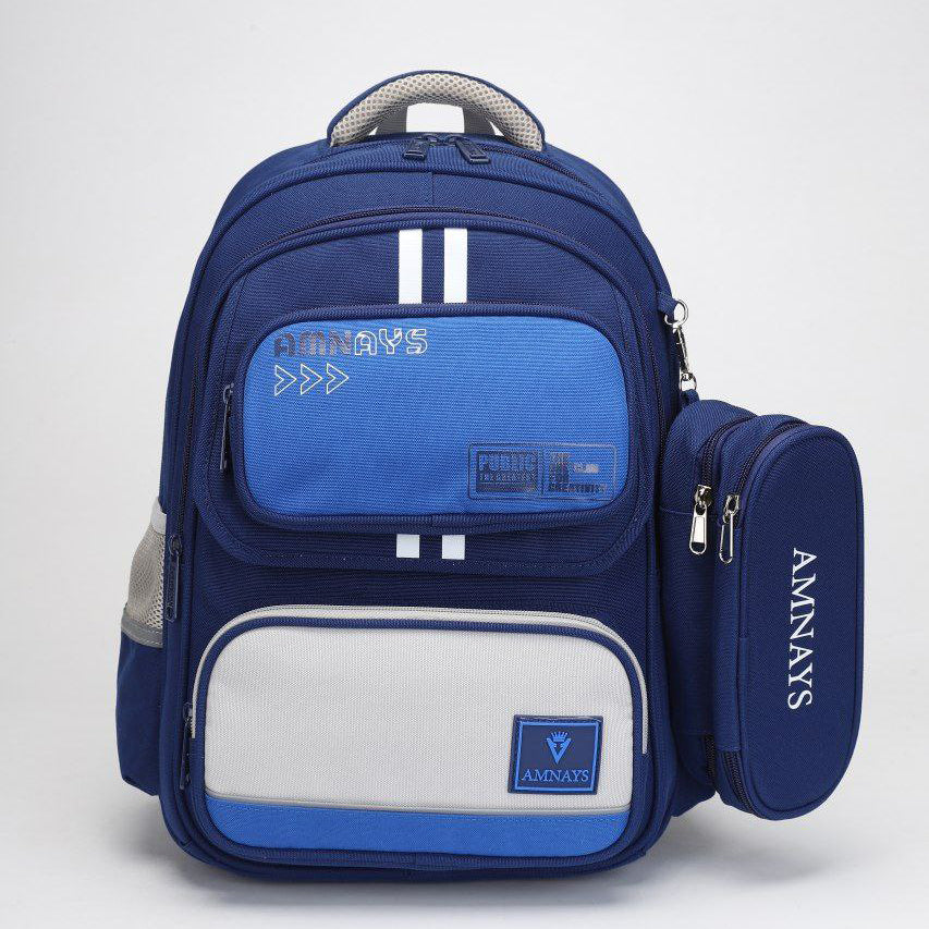 Sac à dos cartable scolaire unisexe doublure polyester