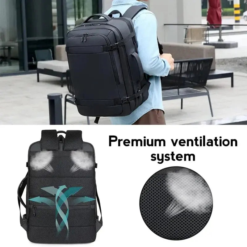 Compartiment rembourré pour PC portable 17 pouces – sac à dos homme femme