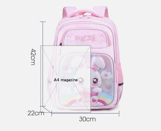 Cartable scolaire porté par un enfant