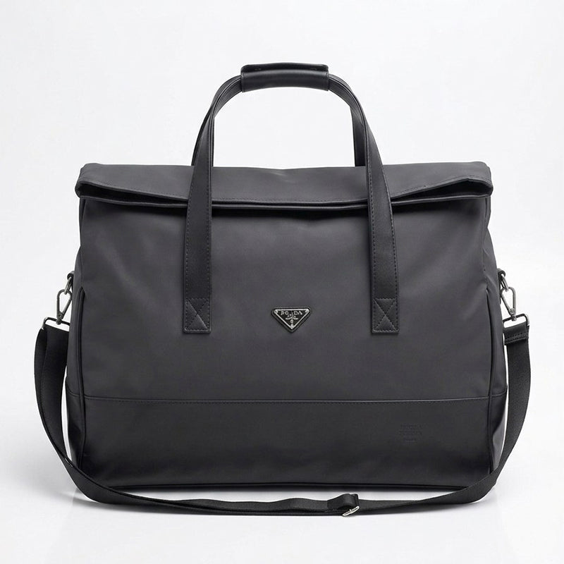 Sac de voyage femme avec bandoulière amovible ajustable nylon noir