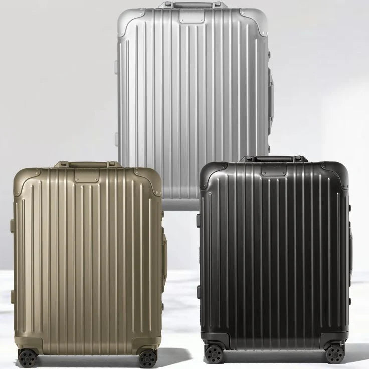 Valise cabine en aluminium premium avec finition anti-rayures
