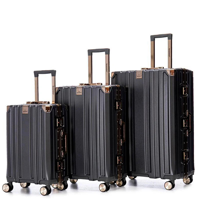 Valise moyenne rigide avec poignée télescopique réglable pour voyage