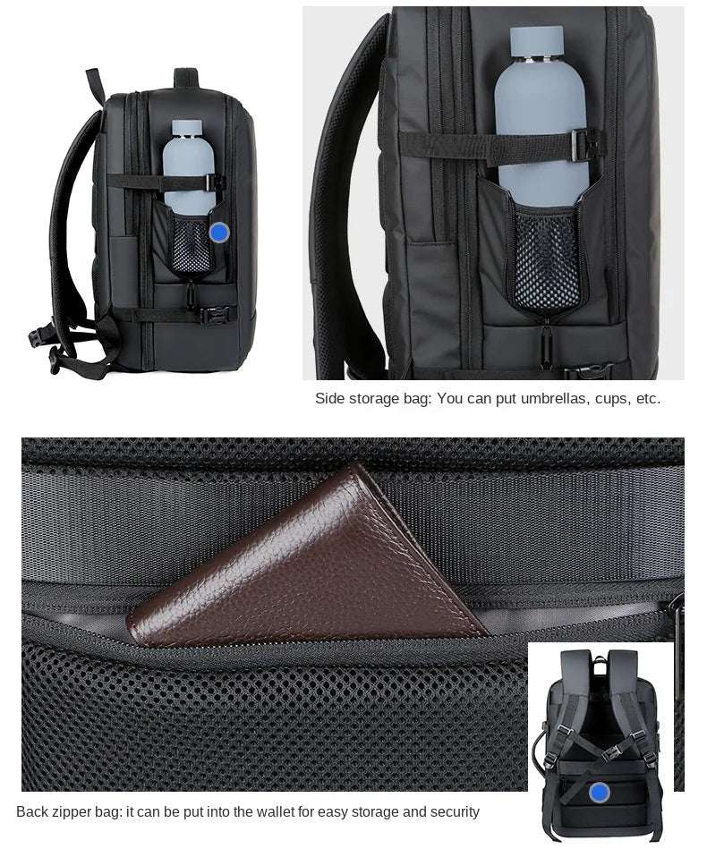 Sac à dos de voyage approuvé par les compagnies aériennes pour hommes et femmes