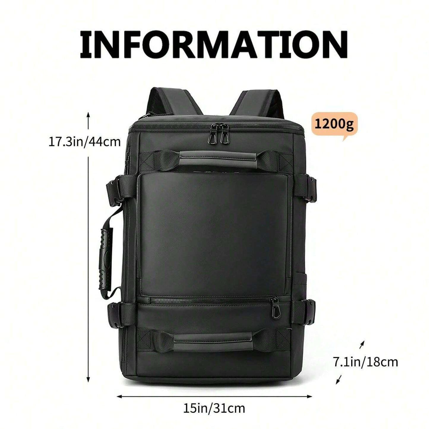Sac à dos polyvalent et sécurisé pour le voyage et le travail-pc- unisexe