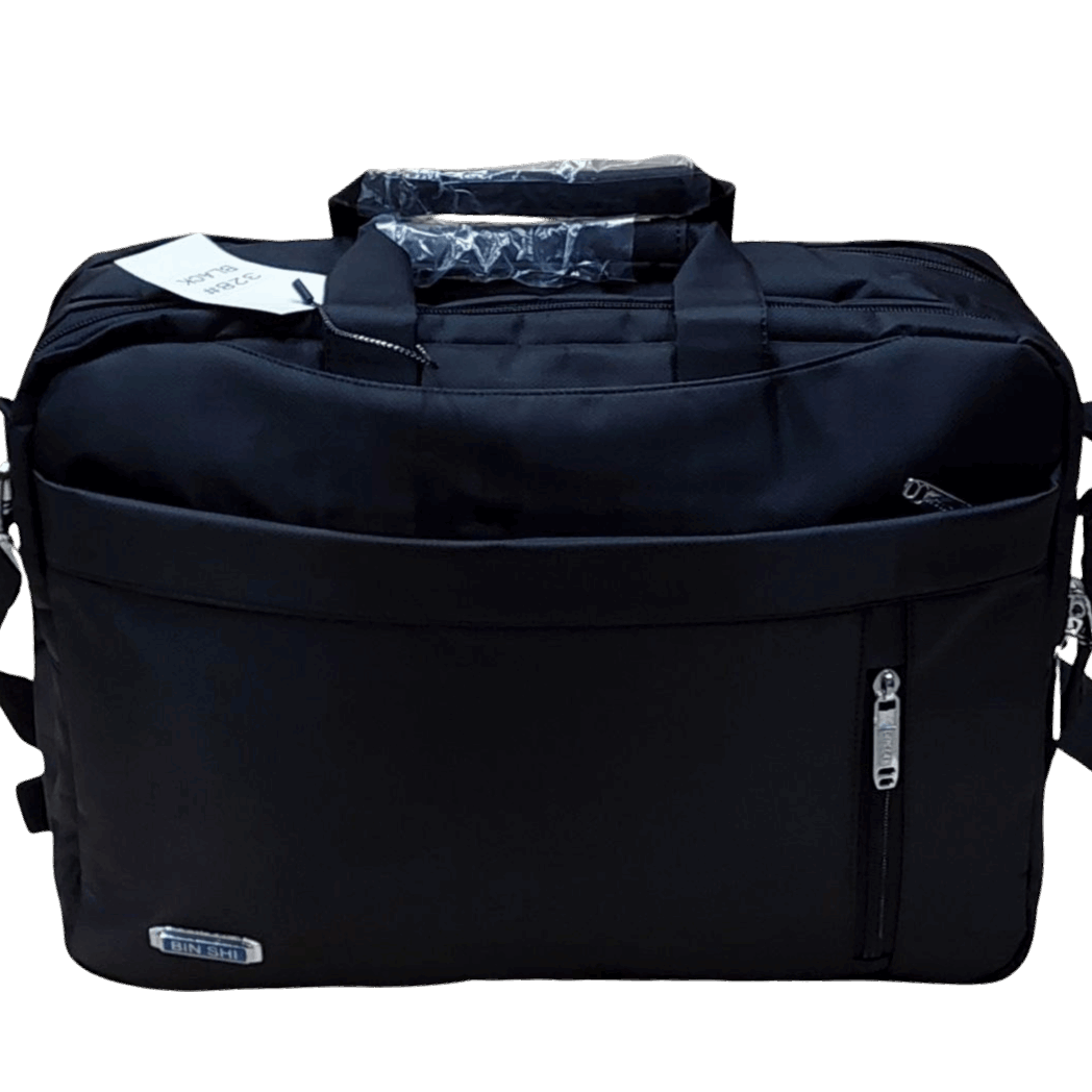 Cartable 2 en 1 Homme Femme – Sac à Dos & Sacoche Laptop Ordinateur Portable Noir