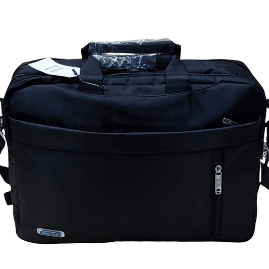 Cartable 2 en 1 Homme Femme – Sac à Dos & Sacoche Laptop Ordinateur Portable Noir