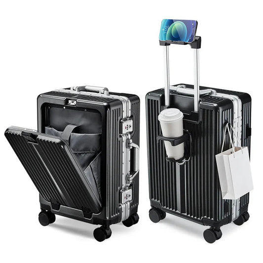 Valise Cabine Business avec Port PC et Porte-Gobelet