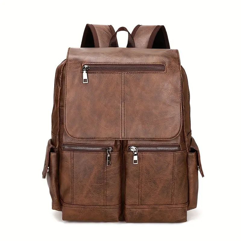 Sac à dos de voyage et PC en simili cuir