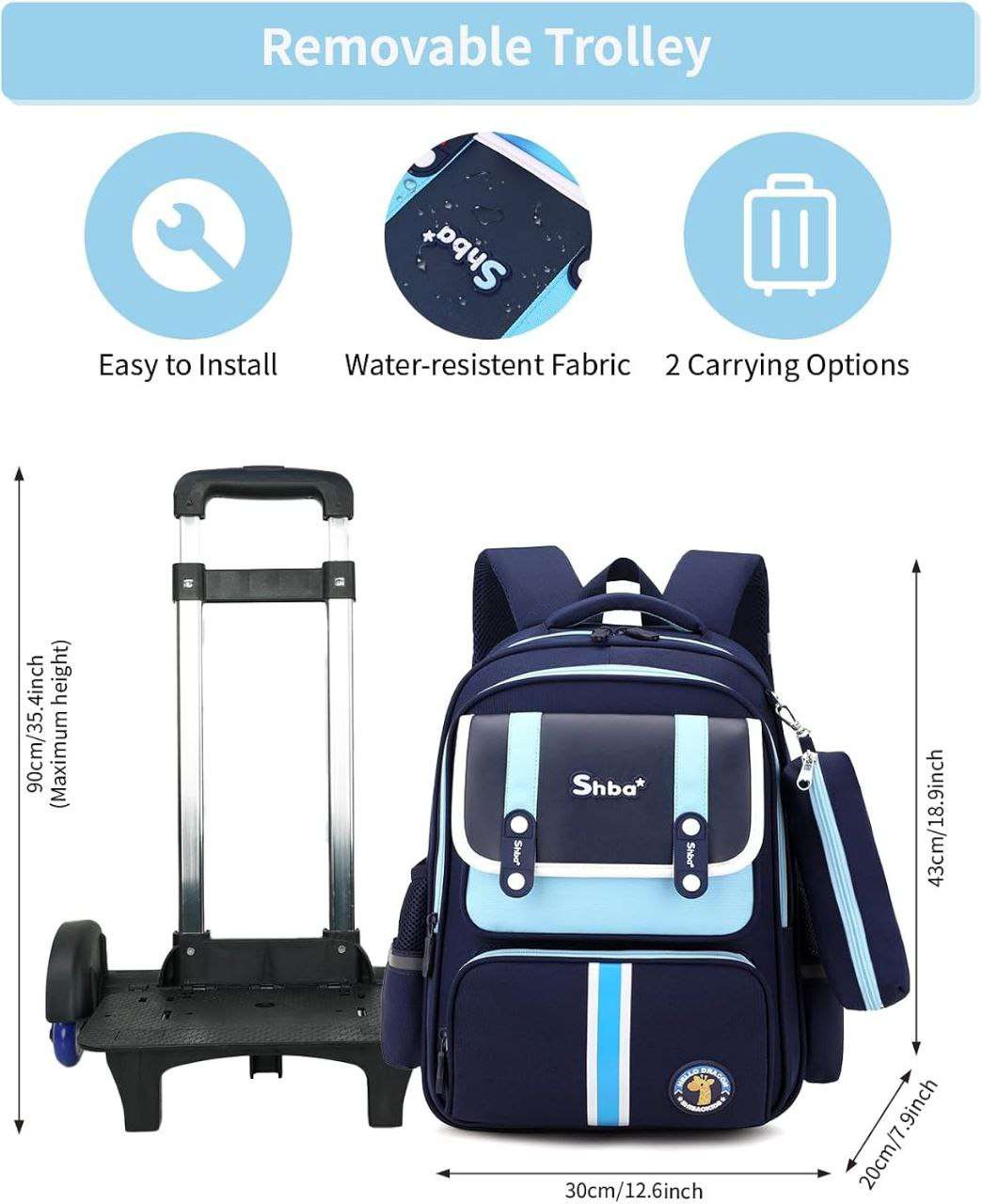 Cartable a Roulette Garcon Primaire
