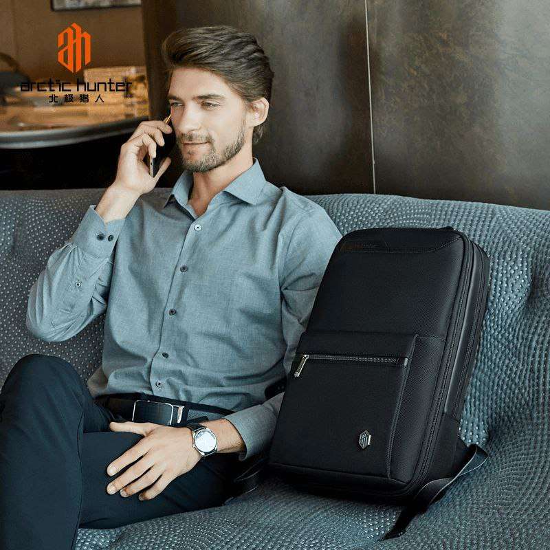 Sac à dos pour ordinateur portable Arctic Hunter Business pour hommes et femmes Sac à bandoulière extensible