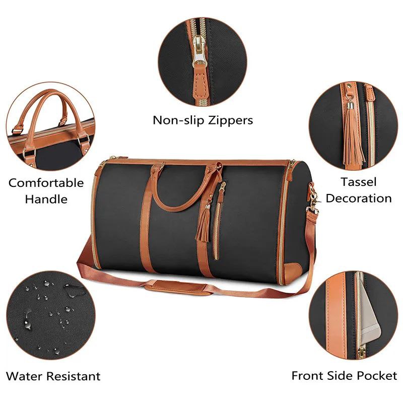 Sac De Vêtement Pour Voyage, Sac À Vêtement À Main, 3 En 1