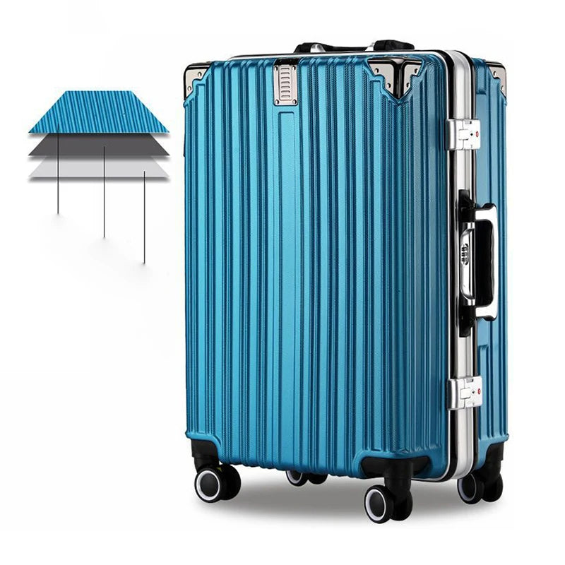 Valise de Voyage Solide de Grande Capacité avec Roue Universelle