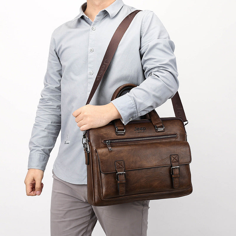 Cartable Professionnel – Sac Business Élégant avec Compartiment PC