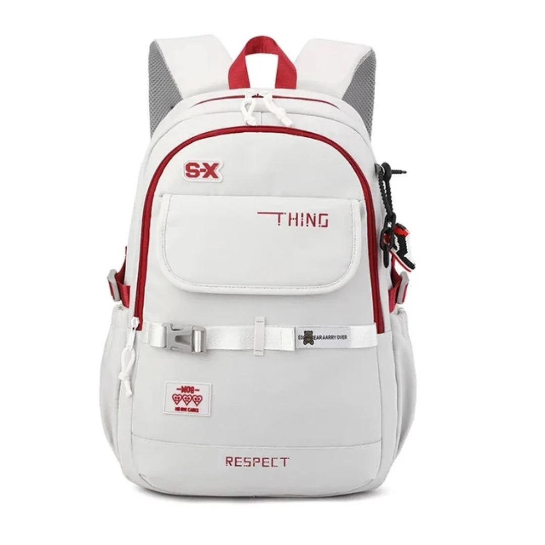 Cartable pour collège avec poches multiples et bretelles confortables