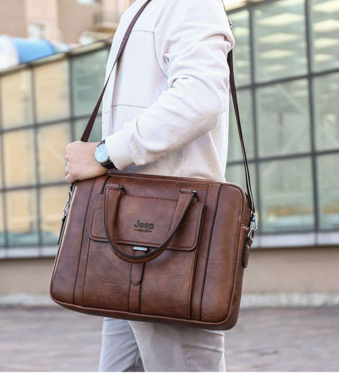 Sac Ordinateur Portable Homme – Cartable de Travail Imperméable pour Professeurs