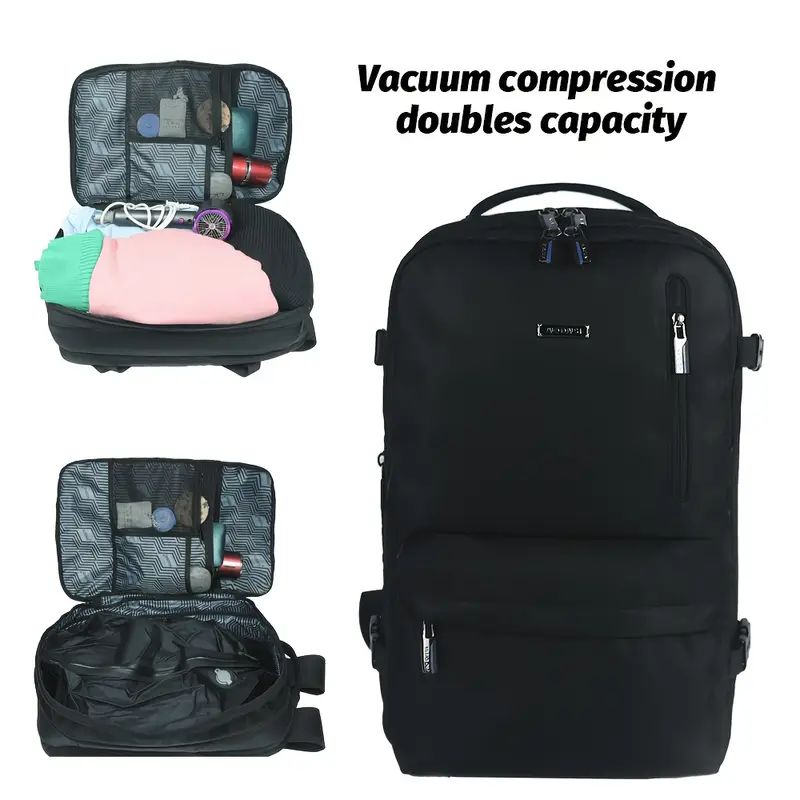 Sac à Dos de Voyage & Affaires avec Compression Sous Vide – Gain de Place & Élégance