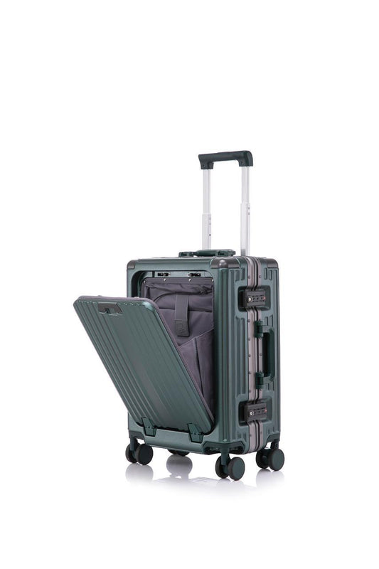 Valise Cabine Multifonction 3-en-1 – Port Gobelet, Compartiment PC et Port USB
