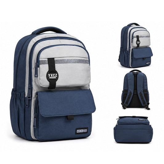 Cartable Scolaire Collège Ado - Sac à Dos Étanche avec Compartiment Ordinateur 15,6" - Sac École Garçon Fille Confortable et Résistant
