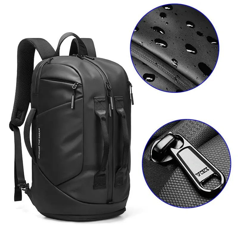 Sac à Dos de Voyage Multifonction avec Compartiment Chaussures – Anti-Éclaboussures, USB, 15.6" | Homme Business & Weekend
