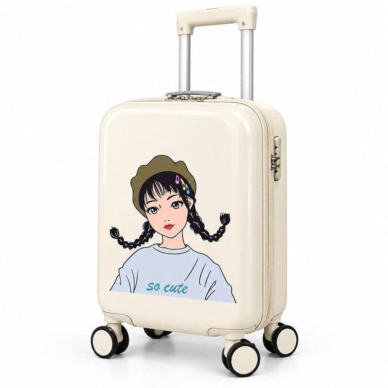 Valise Rigide Enfant Ado – Roues 360° et Poignée Télescopique, Design Animé So Cute