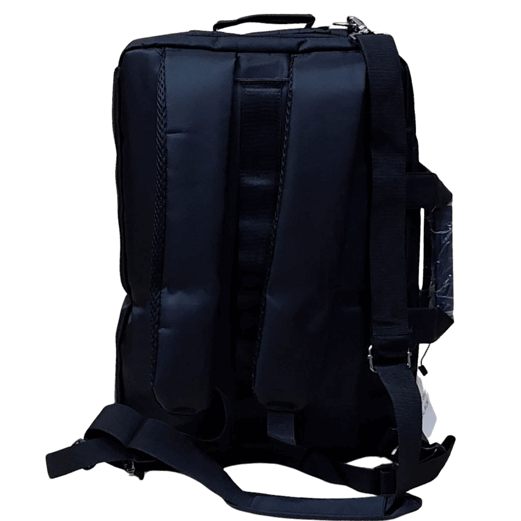 Cartable 2 en 1 Homme Femme – Sac à Dos & Sacoche Laptop Ordinateur Portable Noir