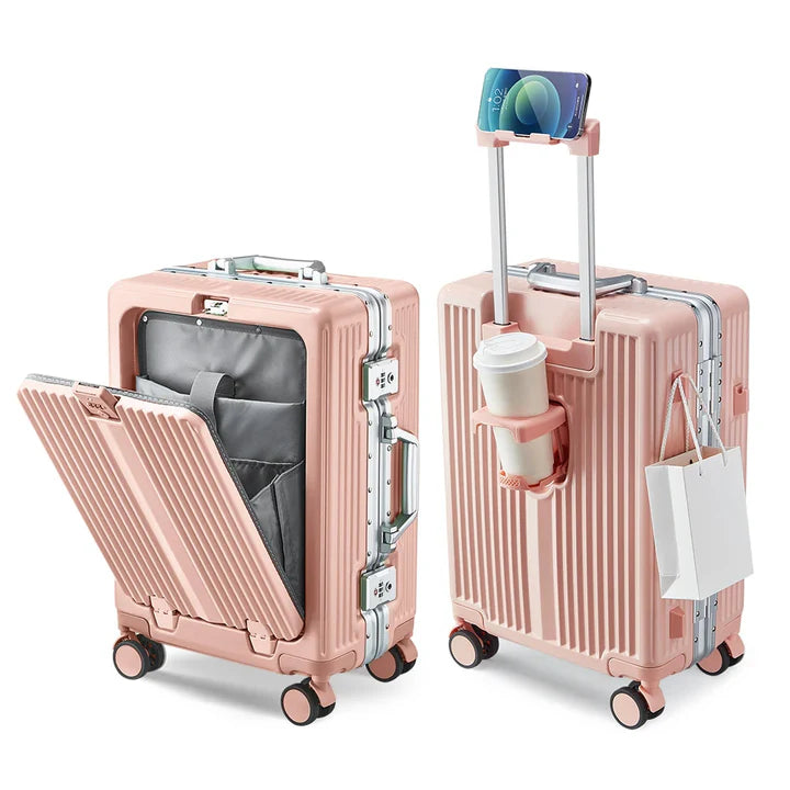Valise Cabine Business avec Port PC et Porte-Gobelet