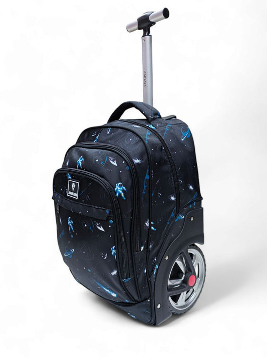 Cartable à roulettes pour enfant avec design espace vue de face