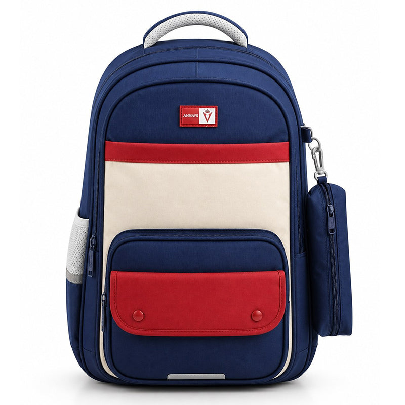 Cartable école unisexe avec dos rembourré ergonomique