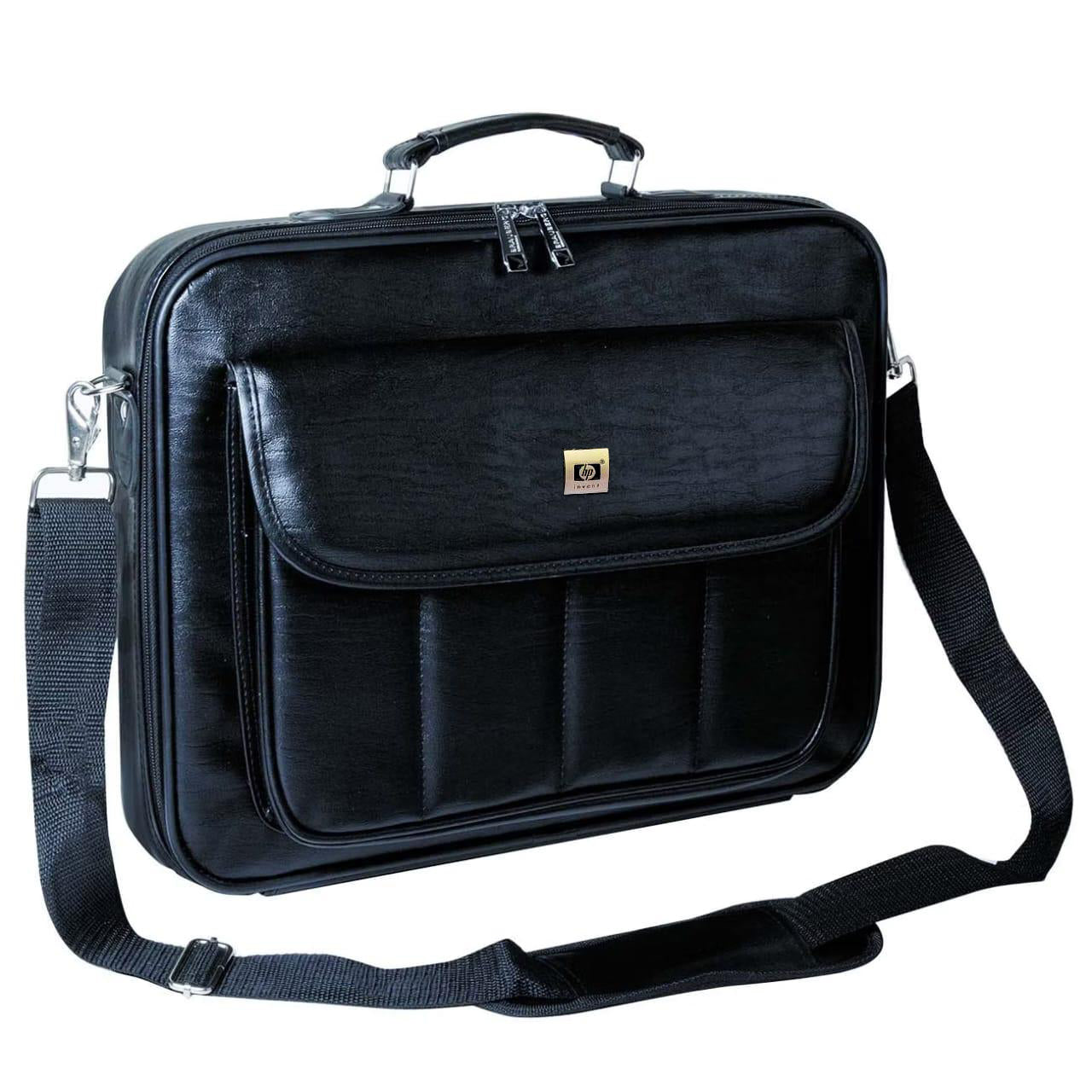 Cartable HP en similicuir noir pour ordinateur portable 15 et 16 pouces