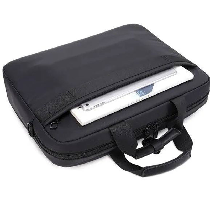 Cartable ordinateur professionnel avec bandoulière et poignée renforcée