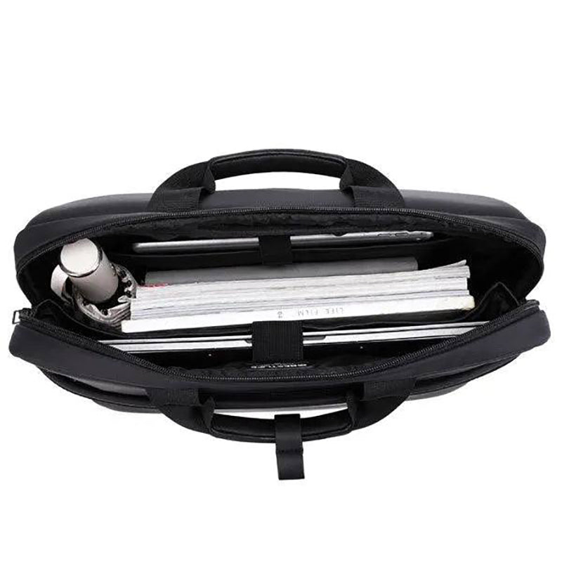 Cartable PC avec sangle de fixation sur valise trolley