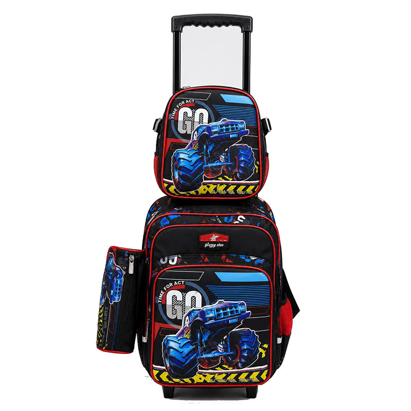 Cartable scolaire trolley Gaming pour enfant avec motif manette et roulettes