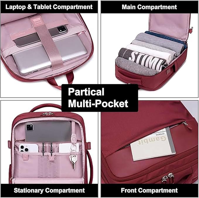 Sac à dos femme Chantria grande capacité avec compartiments organisés