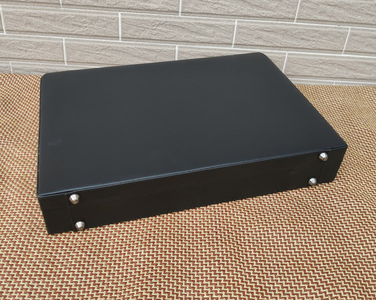 Mallette en cuir PU extensible 17 pouces, rigide et imperméable pour usage professionnel