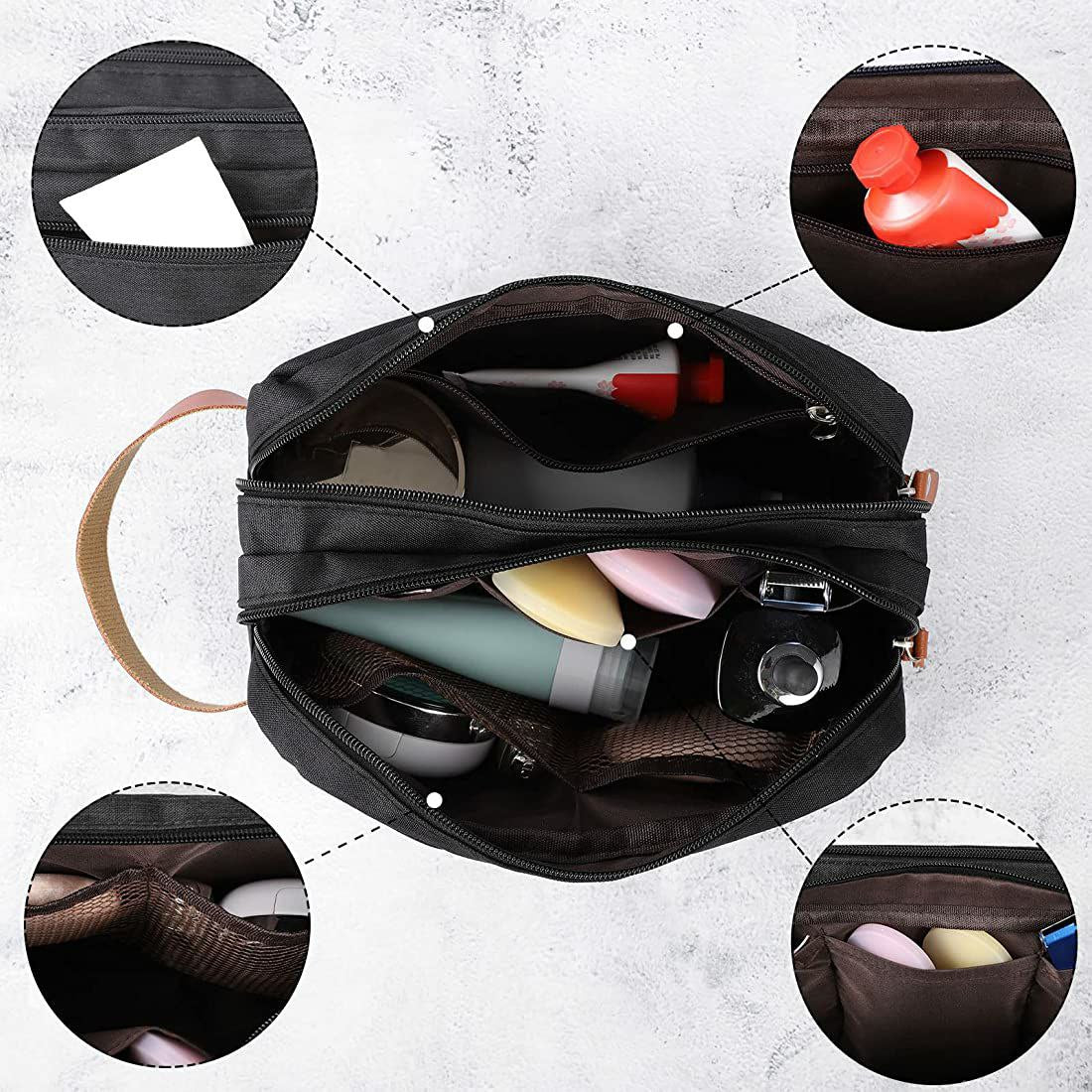 Trousse de toilette à fermeture éclair