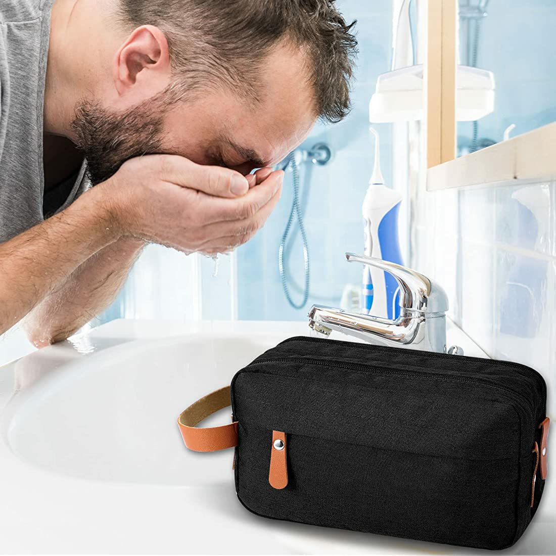 Trousse de toilette à fermeture éclair