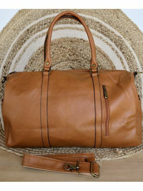 Grand sac à Bandoulière Camel