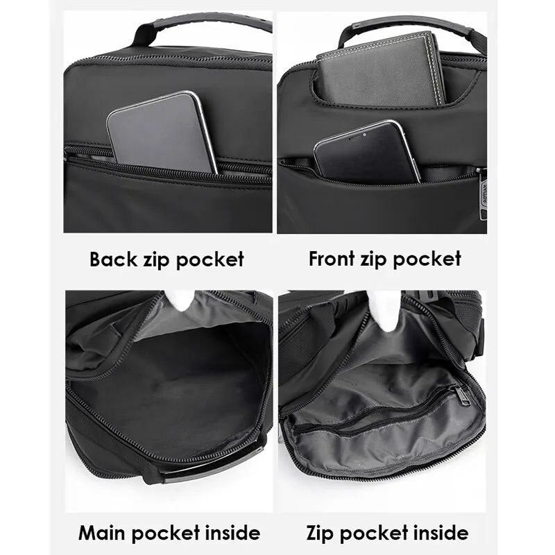SAC À BANDOULIÈRE LÉGER POUR HOMME - SAC MESSAGER OXFORD ÉLÉGANT ET DÉCONTRACTÉ