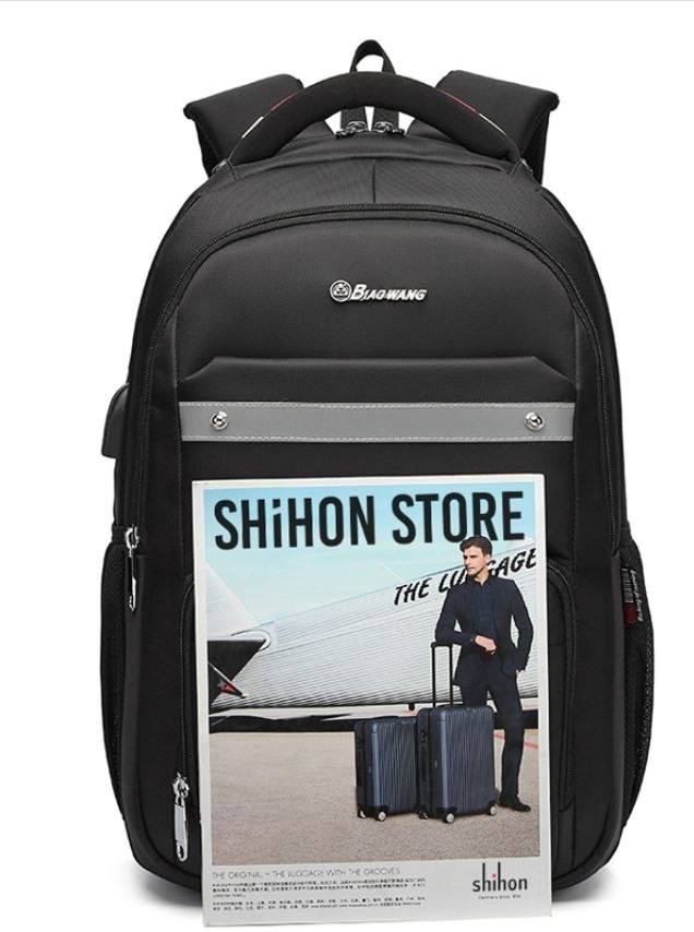 Biowang Sac à dos scolaire antivol grande capacité, sac pour ordinateur portable