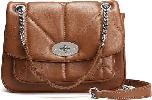 David Jones - Sac Bandoulière Matelassé Rabat Tourniquet Cuir PU Femme