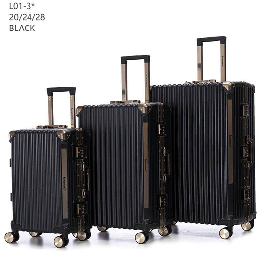 Set de Valises Rigides 3 Pièces (20/24/28 pouces) – Cadre Aluminium, Serrure TSA, 4 Roues 360° | 6 Couleurs