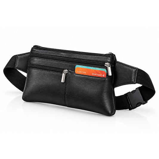 Sac Banane Homme en Cuir Véritable – Sacoche Ceinture Élégante et Pratique