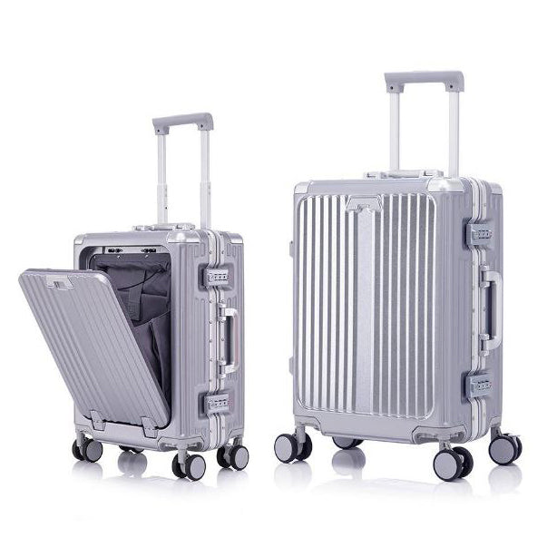 Valise Cabine Multifonction 3-en-1 – Port Gobelet, Compartiment PC et Port USB