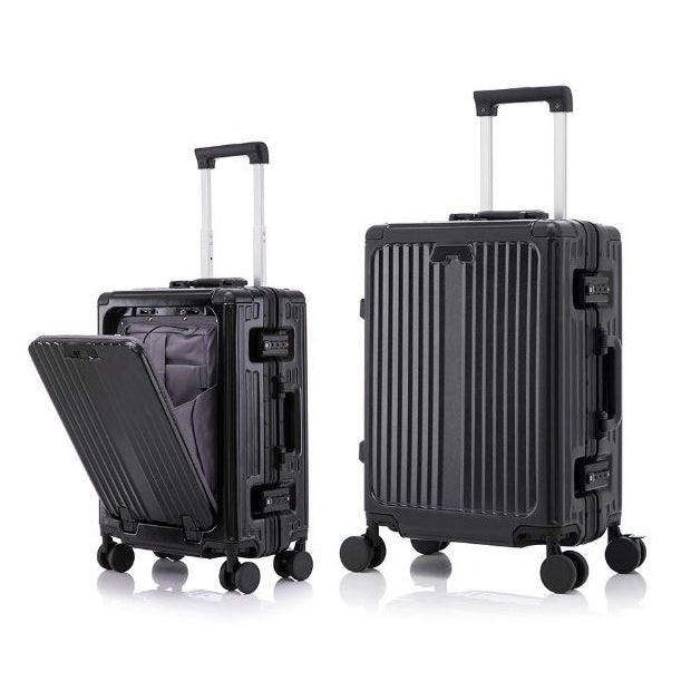 Valise Cabine Multifonction 3-en-1 – Port Gobelet, Compartiment PC et Port USB